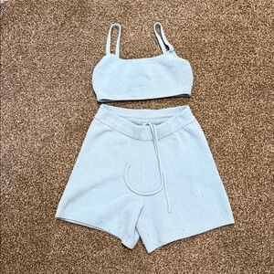 SKIMS Women's Light Blue Athletic Shorts